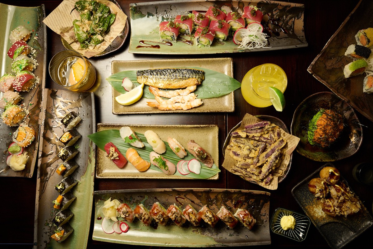 Premium sushi and sashimi feast at Showa Era Izakaya in Hell's Kitchen New York