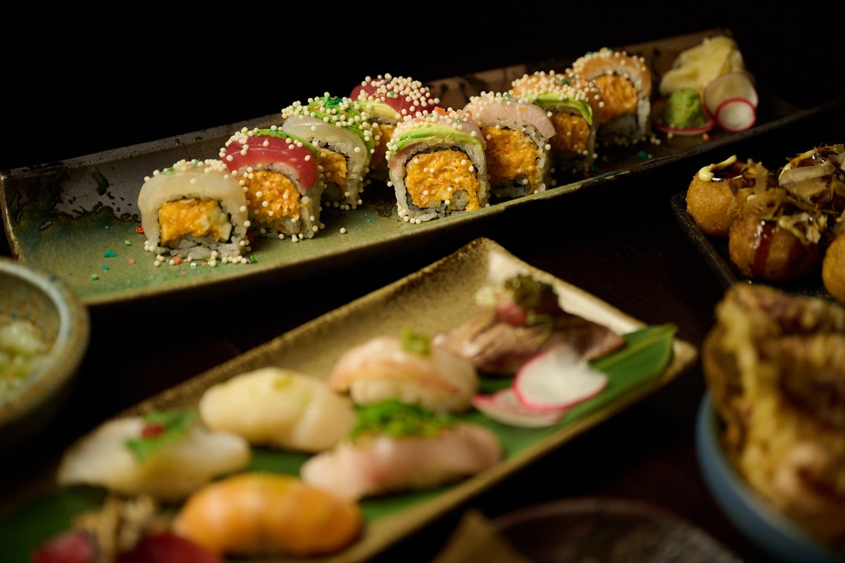 Japanese yakitori chicken skewers grilled over charcoal at NYC izakaya